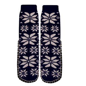 Adults Knitted Slipper Socks with NON-Slip Skids